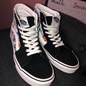 Flower Sk8 Hi’s